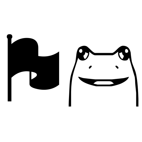 🏴🐸 Emoji Domain black and white Symbola rendering